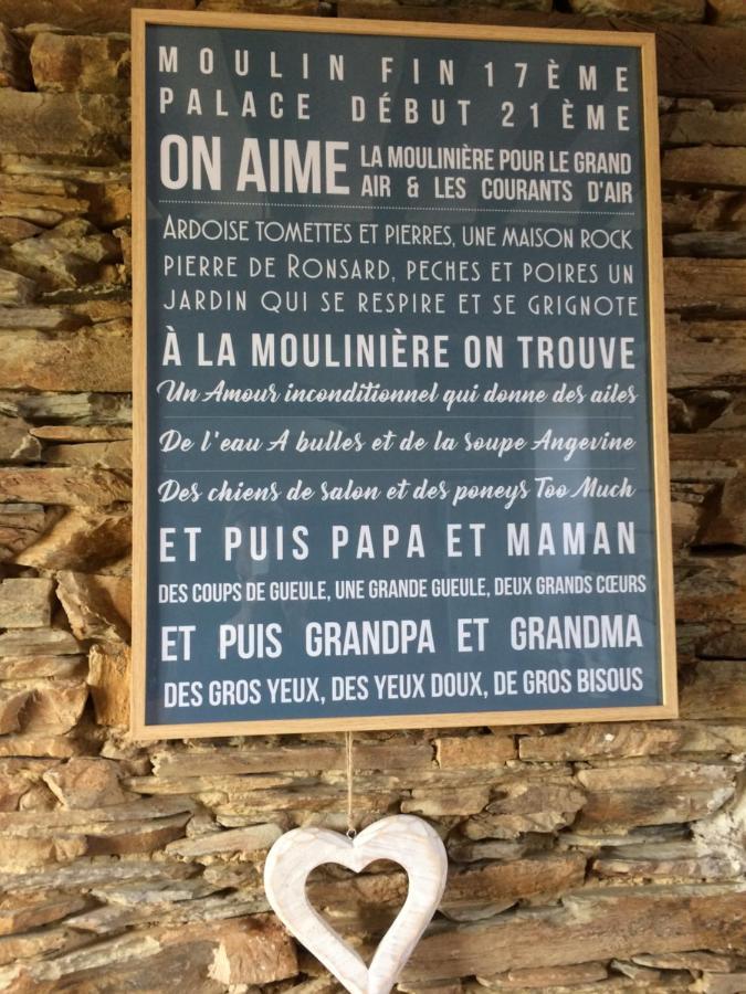 Bed and Breakfast La Mouliniere, Jolie Longere Du Xviie La Jaille-Yvon Exterior foto